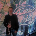 On set at Australian Idol in 2007